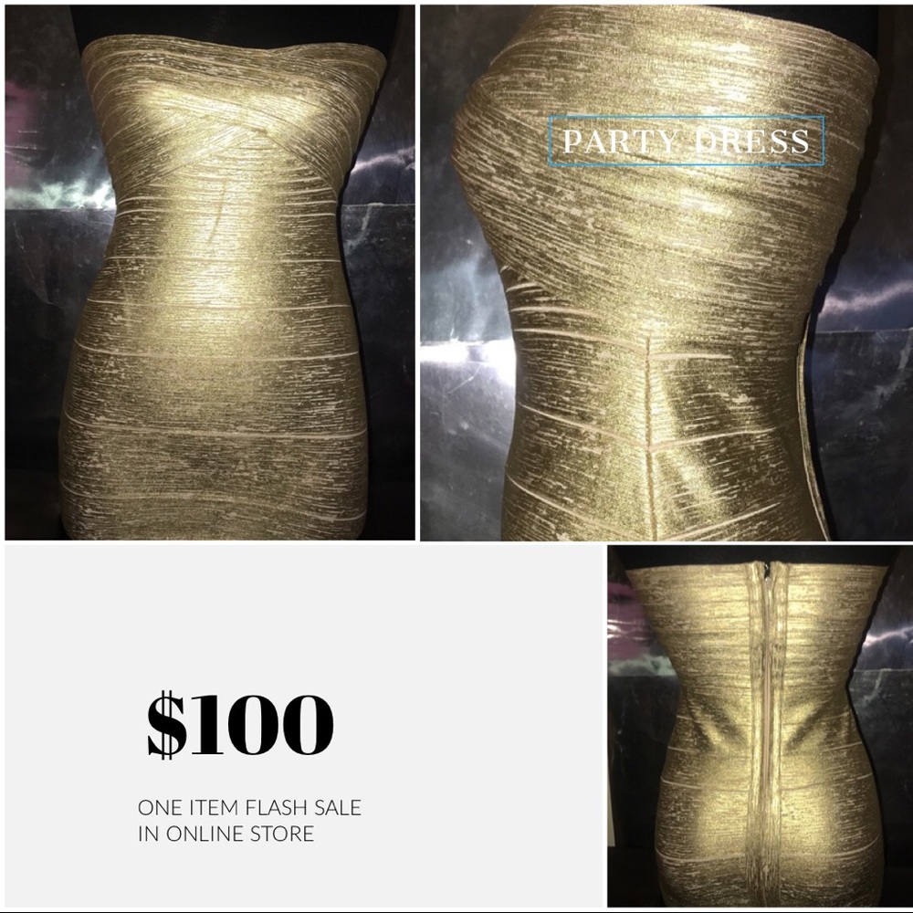 Strapless Bandage Body-Con Dress